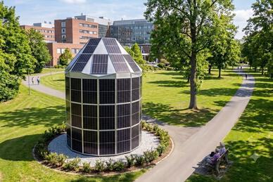 Solar-Iglu im Umfeld einer Pflegeeinrichtung