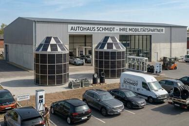 Solar-Iglu für Autohaus und Werkstätten